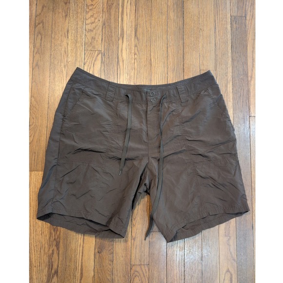 Eddie Bauer Pants - Eddie Bauer Brown Quick Dry Walking Board Shorts Nylon Drawstring Womens 18 W